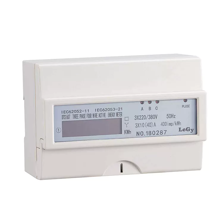 CT DIN Rail Energy Meter Operated