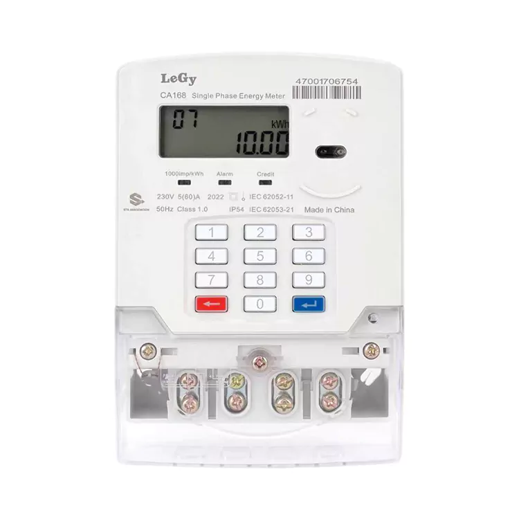 Una pars Keypad Prepaid Energy Meter