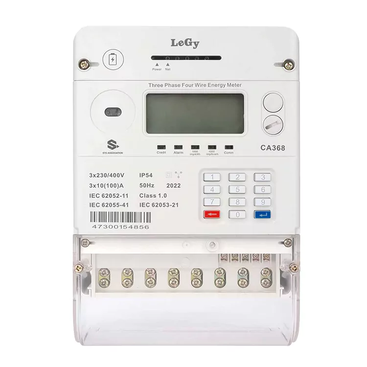 Tres Phase STS Prepaid Energy Meter